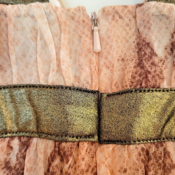 Bebe XXS Silk Snake Print Dress with Gold Trim – Tailored, Never Worn - Picture 10 of 10